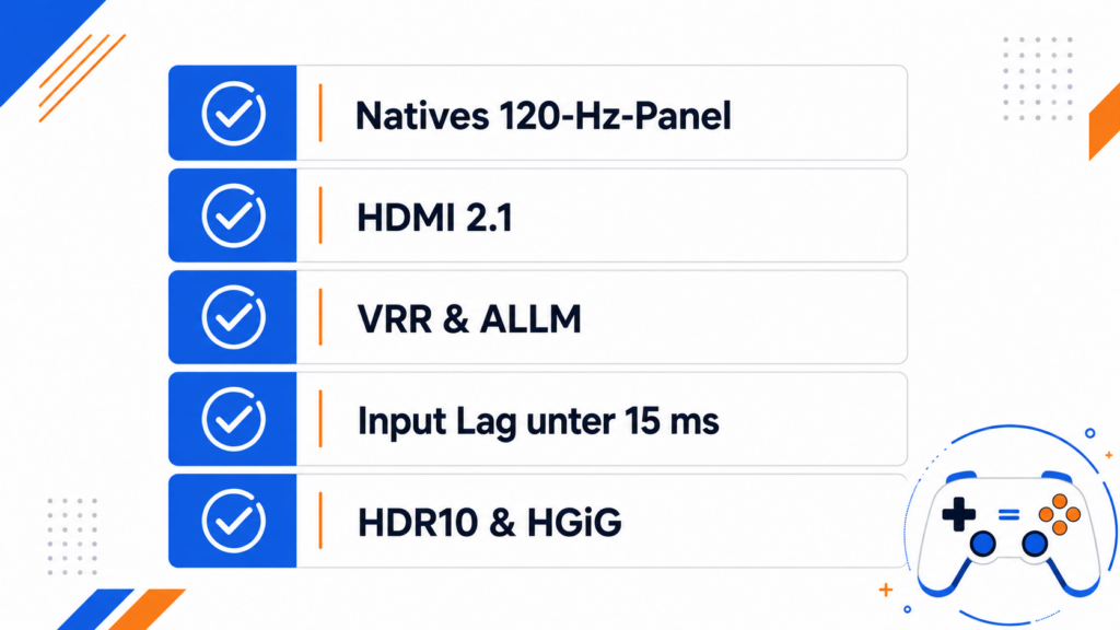Checkliste der wichtigsten Kaufkriterien für einen PS5-Fernseher
