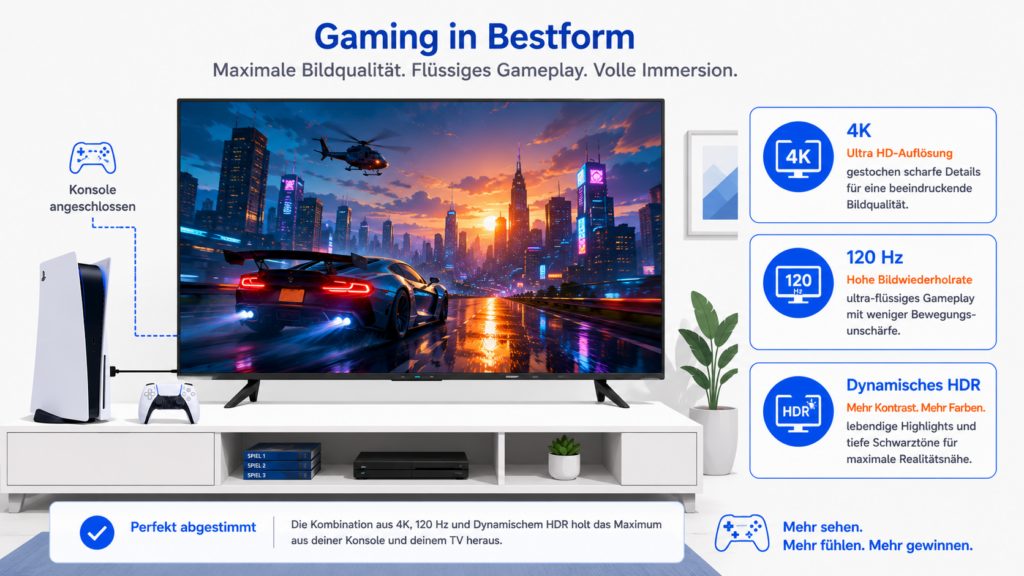Dolby Vision Gaming mit 4K, 120 Hz und dynamischem HDR auf der Konsole